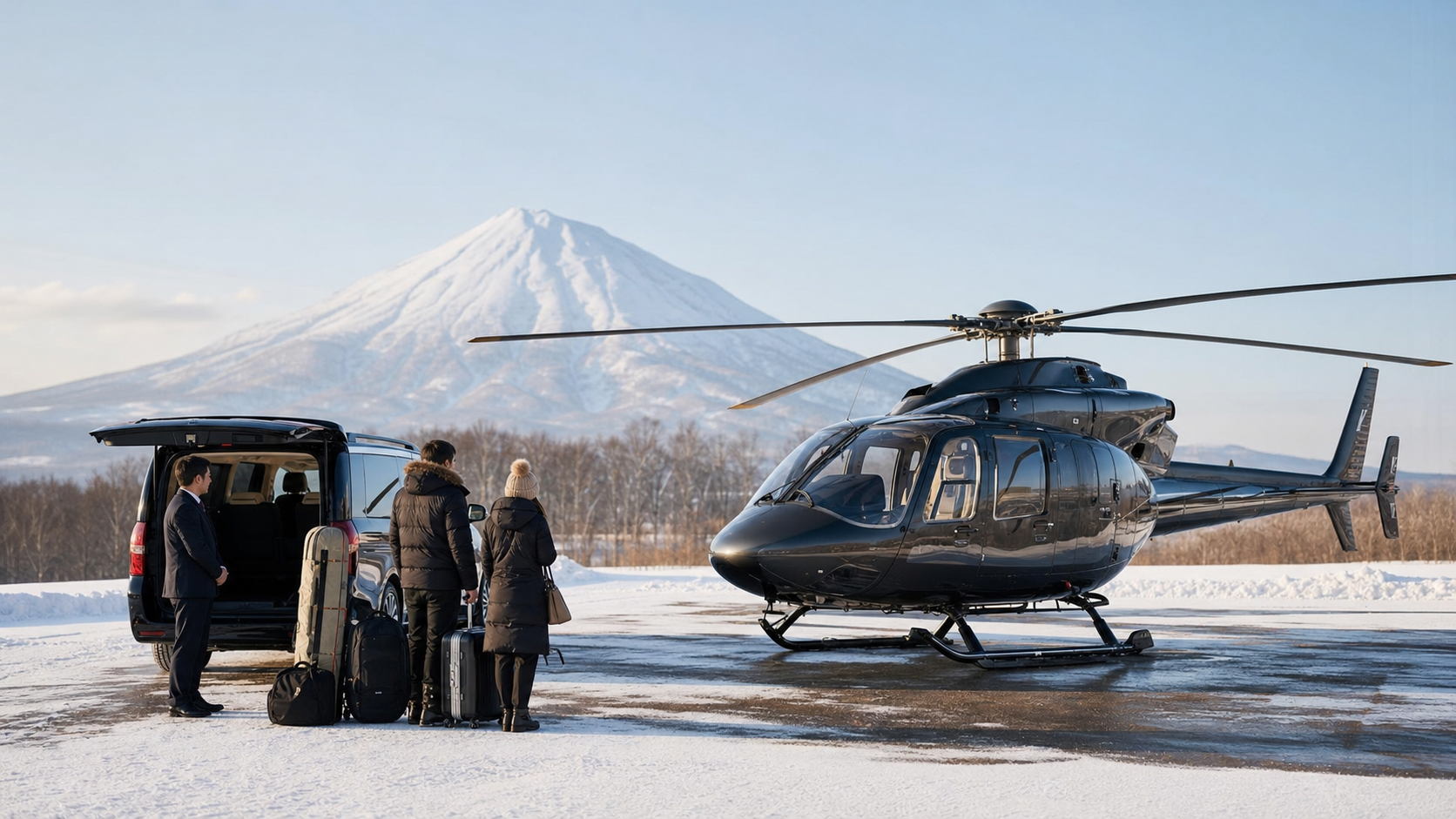 New Chitose to Niseko helicopter transfer
